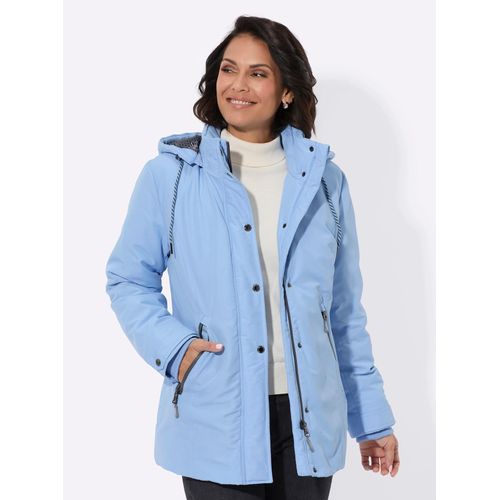 Funktionsjacke CASUAL LOOKS, Damen, Gr. 18, blau (eisblau), 100% Polyester, unifarben, Langarm, Jacken
