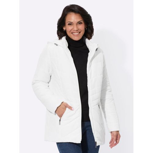 Steppjacke CASUAL LOOKS, Damen, Gr. 25, beige (ecru), 100% Polyester, Wattierung:100% Polyester, unifarben, Langarm, Jacken