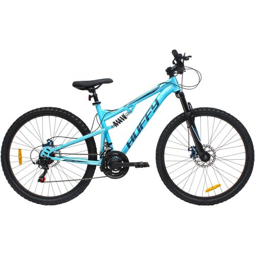 Mountainbike HUFFY Gr. 45, blau, Fahrräder, Kinder, 45cm, 26 Zoll (66,04cm) hinten: 26 Zoll (66,04cm)