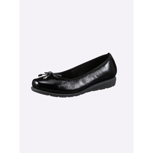 Ballerina CASUAL LOOKS, Damen, Gr. 40, schwarz, Lackleder, Basic, Schuhe