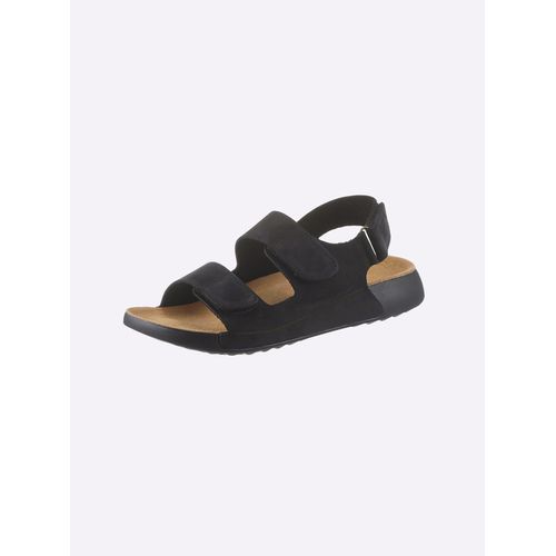 Sandale CASUAL LOOKS, Damen, Gr. 37, schwarz, Nubukleder, sportlich, Schuhe