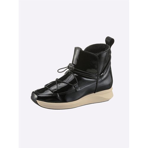 Stiefelette HEINE, Damen, Gr. 35, schwarz (schwarz, lack), Synthetik, modisch, Schuhe