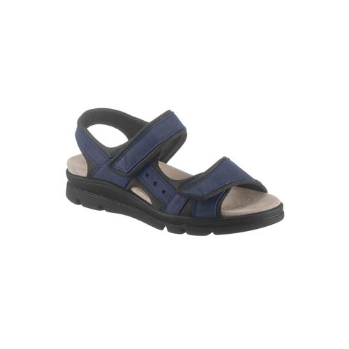 Sandale ACO, Damen, Gr. 39, blau (marine), Nubukleder, sportlich, Schuhe