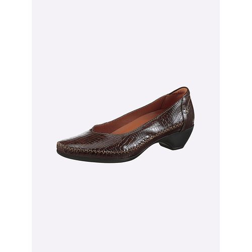 Pumps CASUAL LOOKS, Damen, Gr. 36, braun, Lackleder, feminin, Schuhe