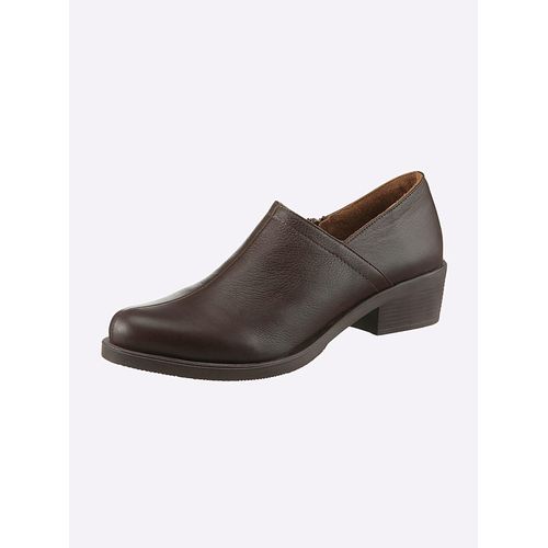 Stiefelette ANDREA CONTI, Damen, Gr. 41, braun (dunkelbraun), Leder, Rindsleder, Glattleder, modisch, Schuhe