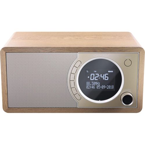 SHARP Digitalradio (DAB+) "DR-450", braun, B:23,4cm H:11,7cm T:14,5cm, Radios