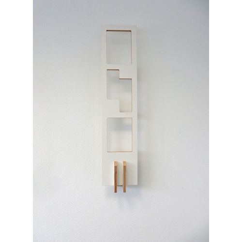 Bücherregal TOJO "Tojo-lesestoff", weiß, B:25cm H:105cm T:12,9cm, Multiplexplatte, Regale, modernes Wandregal in nur 25 cm Breite