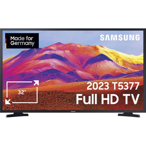 SAMSUNG LED-Fernseher, F (A-G), schwarz (nachtschwarz), 32, Fernseher, PurColor,HDR,Contrast Enhancer