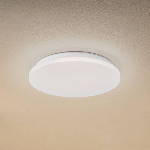 Lindby LED-Außendeckenleuchte Kirkola, 4000 K, Ø 34 cm, weiß