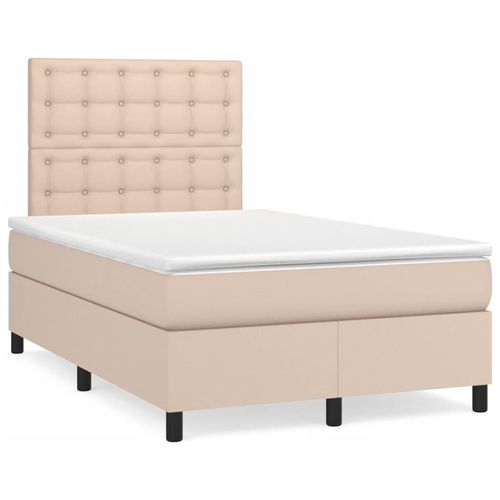 Boxspringbett Mit Matratze & Led -Braun 160X200Cm Cappuccino | Größe: 120 x 190 cm | Modell: Knöpfe