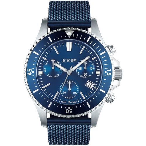 Chronograph JOOP, blau, Armbanduhren, Herren, Armbanduhr, Quarzuhr, Herrenuhr, Datum, Stoppfunktion