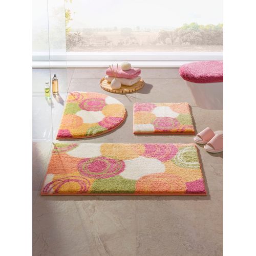 Badematte GRUND Gr. 1, bunt (rosa, bunt), rechteckig (45cm x 50cm),, Badematten