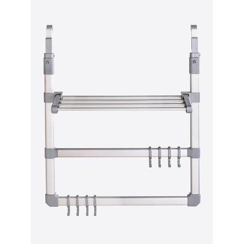 Badregal HEINE HOME, silber (silberfarben), B:50cm H:59cm T:10cm, Aluminium, Kunststoff, Regale