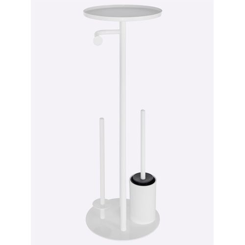 Badaccessoire-Set HEINE HOME, weiß, Glas, Chrom, Badaccessoires-Sets