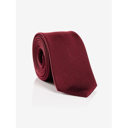 Krawatte MONTI "RAUL", Herren, rot (bordeaux), Seide, Krawatten, aus reiner Seide mit edler Twill-Struktur – 7 cm breit