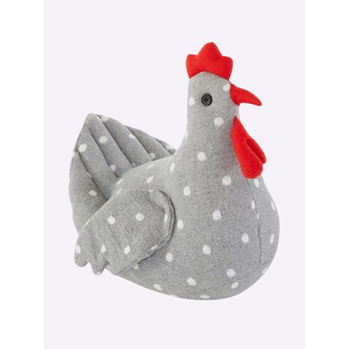 Türstopper HEINE HOME, grau (grau, rot), B:25cm H:27cm T:29cm, Kunststoff, Polyester, Türstopper