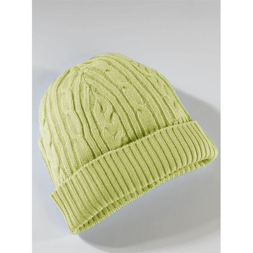 Strickmütze CLASSIC BASICS, Damen, grün (lindgrün), Kunstfaser, Mützen Strickmütze