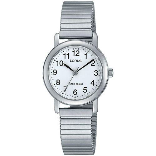 Quarzuhr LORUS, silber (silberfarben), Armbanduhren, Damen, Armbanduhr, Damenuhr, Edelstahlarmband, Flexband, Zugband
