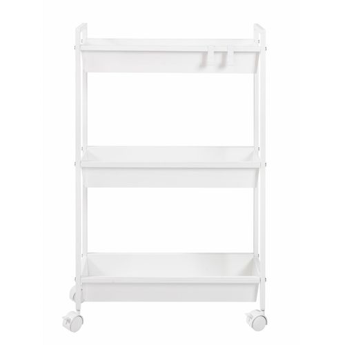 Rollwagen HEINE HOME, weiß, B:50cm H:80,5cm T:15,5cm, Stahl, Kunststoff, Rollwagen