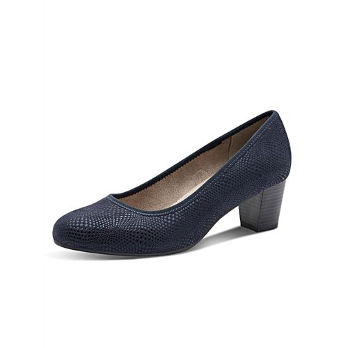 Pumps JANA, Damen, Gr. 37, blau (nachtblau), Textil, feminin, Schuhe
