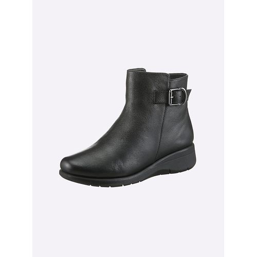 Stiefelette CASUAL LOOKS, Damen, Gr. 39, schwarz, Glattleder, Schuhe