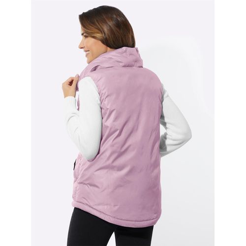 Steppweste CLASSIC BASICS, Damen, Gr. 50, lila (mauve), 100% Polyester, Wattierung:100% Polyester, unifarben, Westen