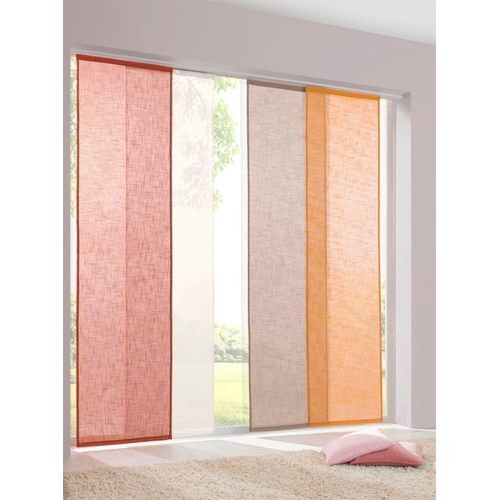 Schiebegardine HEINE HOME Gr. 4, orange (terracotta), B:60cm H:245cm, Polyester, Gardinen