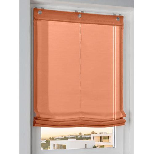 Raffrollo HEINE HOME Gr. 3, orange (terra), B:80cm H:130cm, Raffrollos