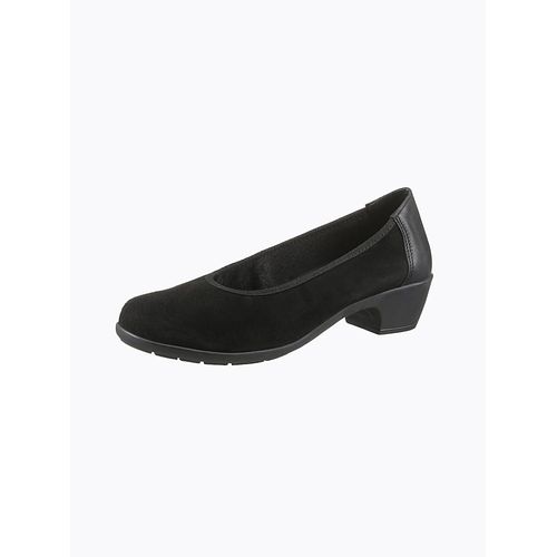 Pumps CASUAL LOOKS, Damen, Gr. 42, schwarz, Glattleder, Nubukleder, Rindsleder, feminin, Schuhe