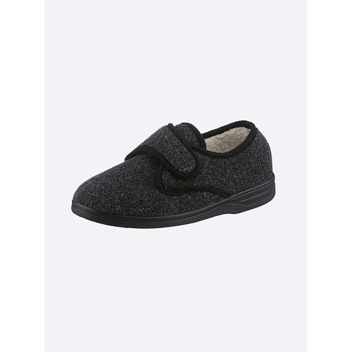 Hausschuh CASUAL LOOKS, Herren, Gr. 42, grau (graphit), Textil, Basic, Schuhe