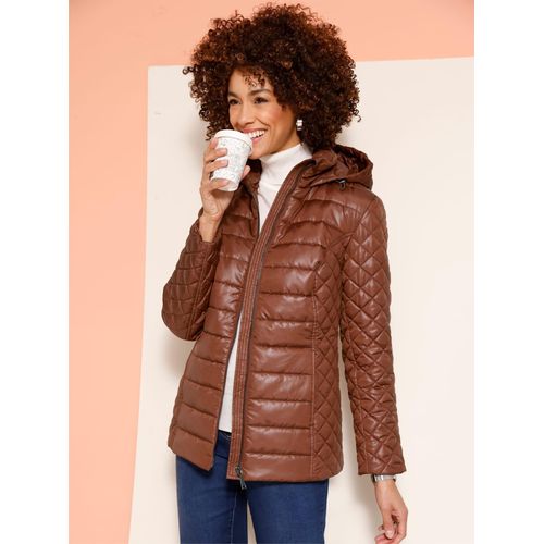 Steppjacke CLASSIC BASICS, Damen, Gr. 50, rot (rotbraun), 100% Polyester, unifarben, Langarm, Jacken