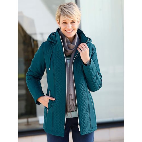 Steppjacke CLASSIC BASICS, Damen, Gr. 40, blau (petrol), 100% Polyester, unifarben, Langarm, Jacken