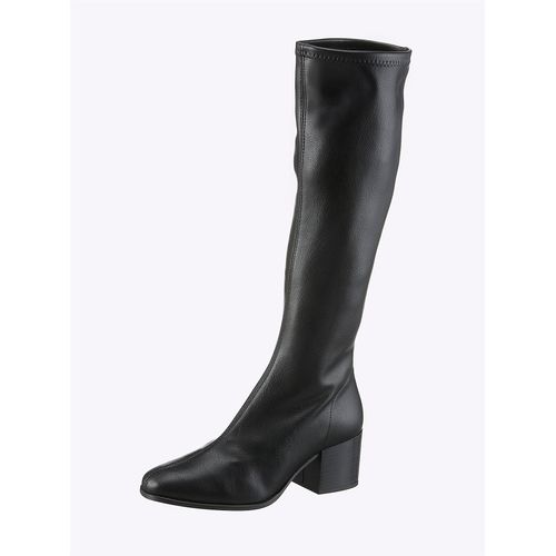 Stiefel HEINE, Damen, Gr. 40, schwarz, Synthetik, modisch, Schuhe