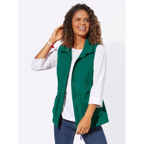 Softshellweste CASUAL LOOKS, Damen, Gr. 52, grün, 94% Polyester, 6% Elasthan, unifarben, Westen