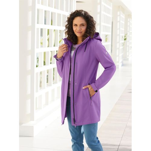 Softshelljacke CASUAL LOOKS, Damen, Gr. 36, lila, 94% Polyester, 6% Elasthan, unifarben, Langarm, Jacken