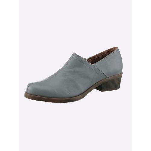 Stiefelette ANDREA CONTI, Damen, Gr. 41, grau, Leder, Rindsleder, Glattleder, modisch, Schuhe