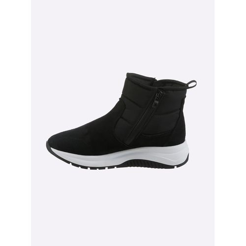 Stiefelette CAPRICE, Damen, Gr. 42, schwarz, Leder, Textil, sportlich, Schuhe