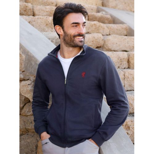 Sweatjacke CATAMARAN, Herren, Gr. 64/66, blau (marine), 100% Baumwolle, Langarm, Sweatjacken