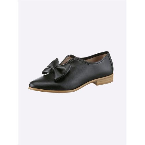 Slipper HEINE, Damen, Gr. 36, schwarz, Synthetik, Schuhe