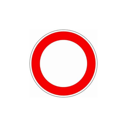 VKZ.250 Ronde 600mm RAL2 Durchfahrt Verboten ; ADCO (4251783605753)