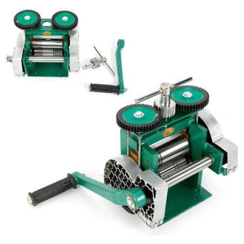 85mm Manuelle Walzwerk Maschine Jewelry Rolling Mill Schmuckwalzwerk Tablettiermaschine Schmuckkennzeichnung DIY Werkzeug Schmuck Tablettierung Schmuckpresse Maschine