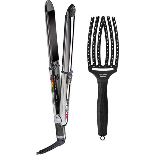 BaBylissPRO | Haarglätter Elipsis 3100 - 24mm - Schwarz - Vielseitig - Mit Olivia Garden Bürste