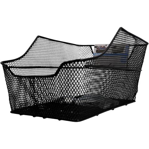 Fahrradkorb FISCHER FAHRRAD, schwarz, Taschen, B/H/T: 51cm x 33cm x 25cm, Metall, B:51cm H:33cm T:25cm