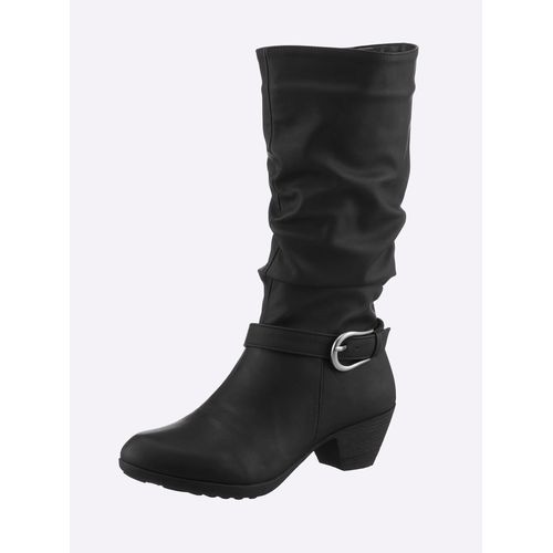 Stiefel ANDREA CONTI, Damen, Gr. 39, schwarz, Lederimitat, feminin, Schuhe