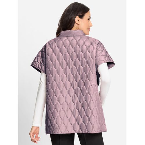 Steppweste INSPIRATIONEN, Damen, Gr. 38, lila (mauve), 100% Polyester, Wattierung:100% Polyester, gemustert, Westen