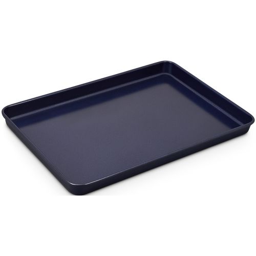 Backblech ZYLISS, blau (dunkelblau), B:25cm T:39cm, Carbonstahl, Backbleche, mit Quantum II Antihaftbeschichtung, gleichmäßige Wärmeverteilung