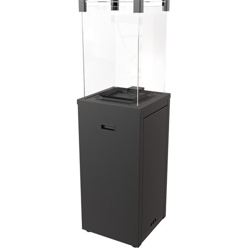 Terrassenheizer Patio Slim Stahl schwarz manuelle Steuerung 8,2kW