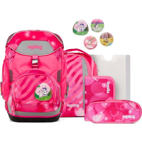 ergobag Pack Schulrucksack Set 6-tlg. Neo KuntBärbuntes Einhorn 2025