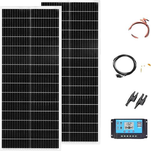 Rigid Solar Panel, 200W Maximale Leistung, 24% Zelleneffizienz, monokristallines Silizium, 12v24v200w Kit