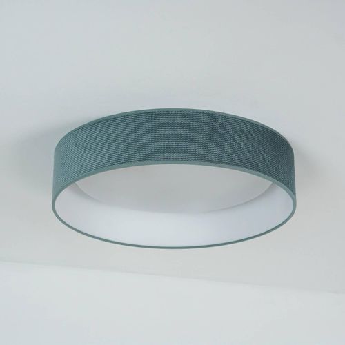 LED-Deckenleuchte Plafond, mintgrün, Stoff, Ø 45 cm, 3-step